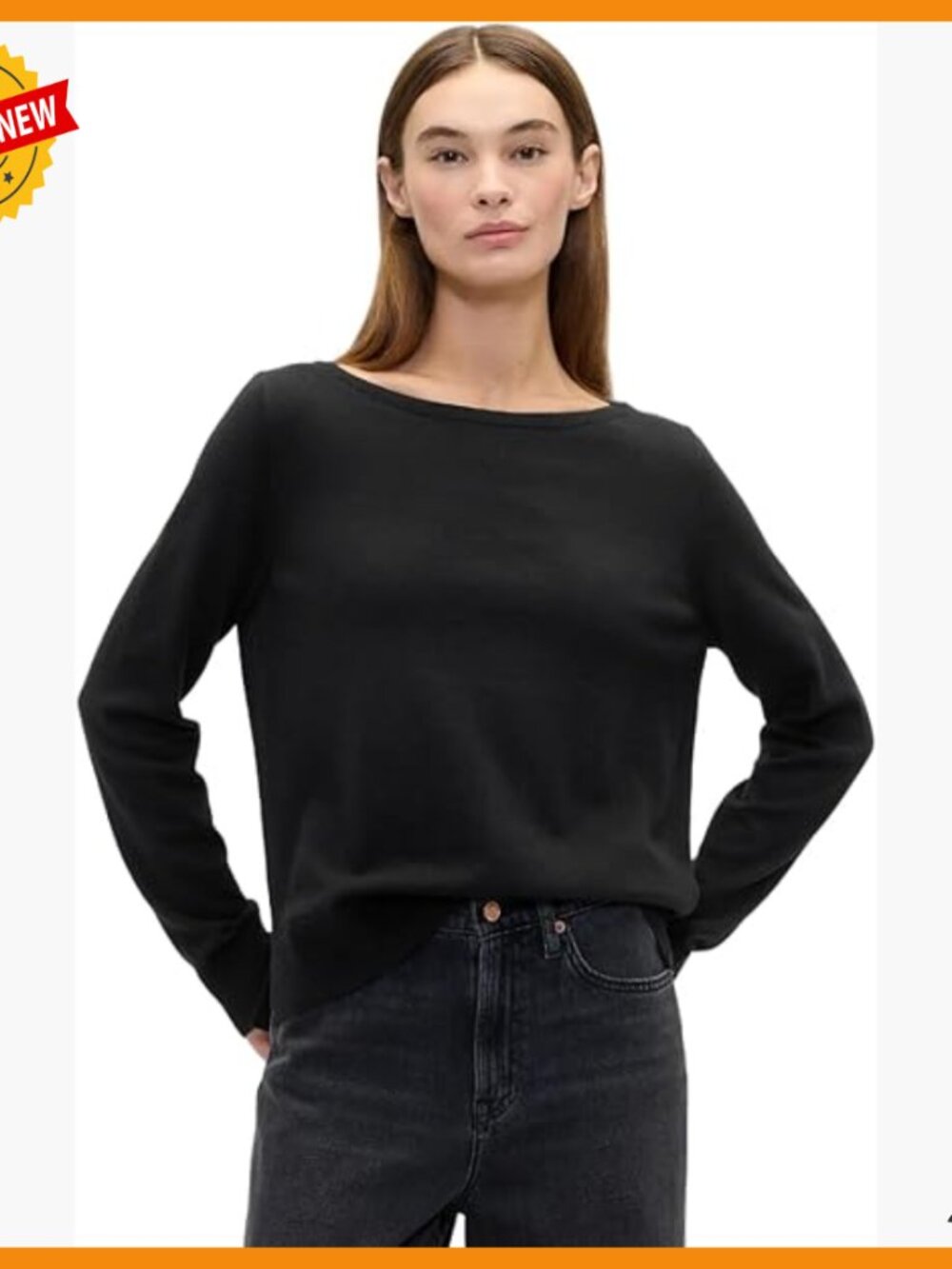 Boatneck Sweater, Machine Washable, Responsibly Sourced Materials